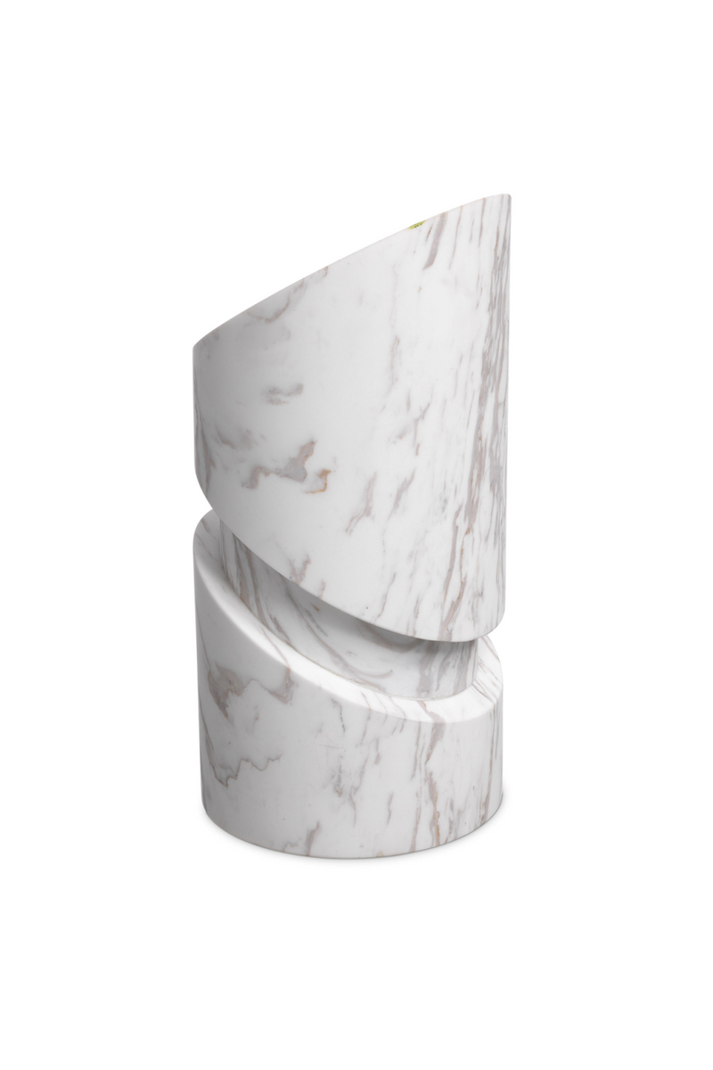 Objet de décoration en marbre blanc | Eichholtz Megan | Meubleluxe.fr