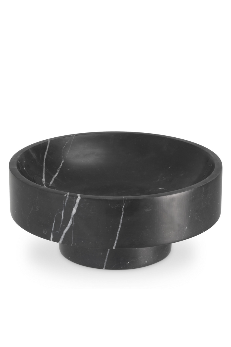 Bol décoratif en marbre noir | Eichholtz Santiago | Meubleluxe.fr