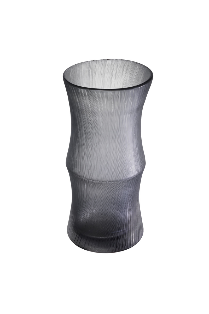 Vase gris en verre soufflé | Eichholtz Thiara | Meubleluxe.fr