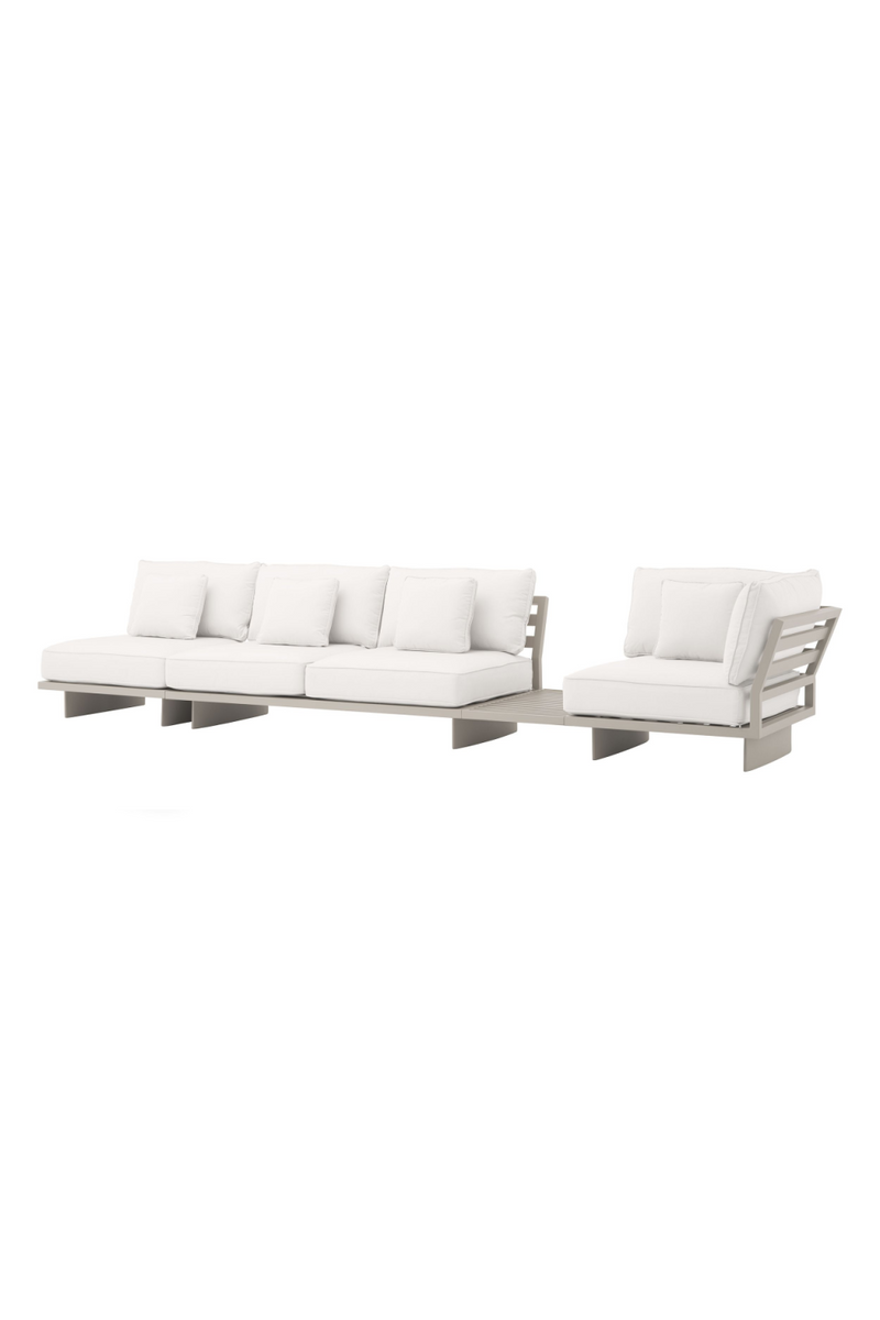 4-seater taupe outdoor sofa | Eichholtz Royal Palm