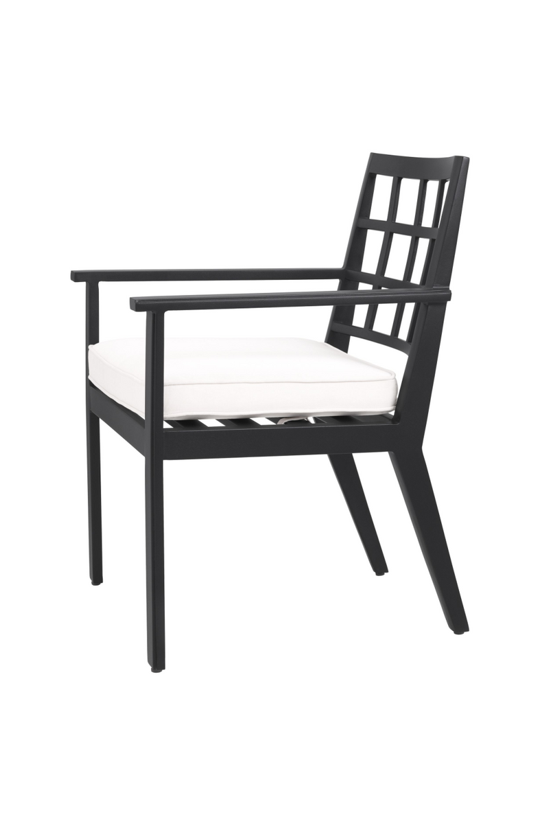 Chaise noire d'extérieur de salle à manger | Eichholtz Cap-Ferrat | Meubleluxe.fr