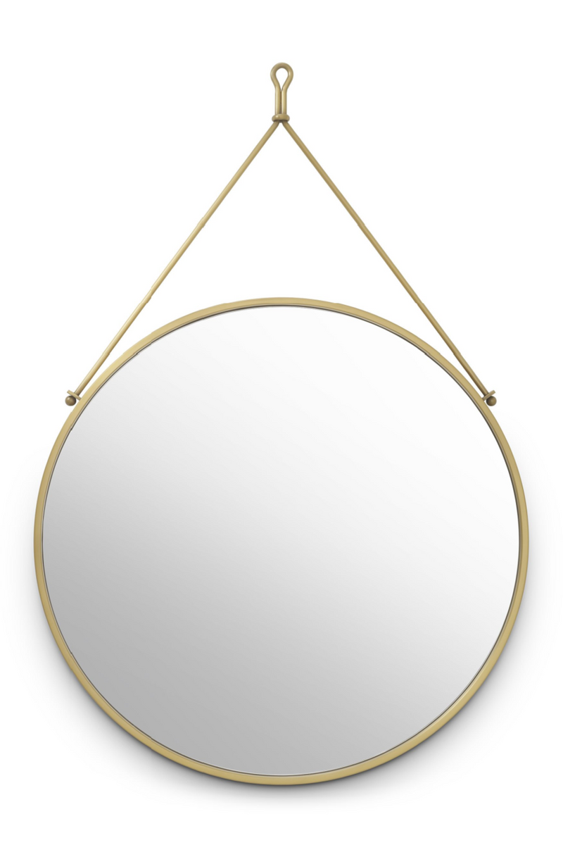 Miroir rond suspendu en laiton | Eichholtz Morongo | Meubleluxe.fr