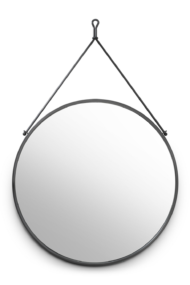 Miroir rond suspendu en bronze | Eichholtz Morongo | Meubleluxe.fr