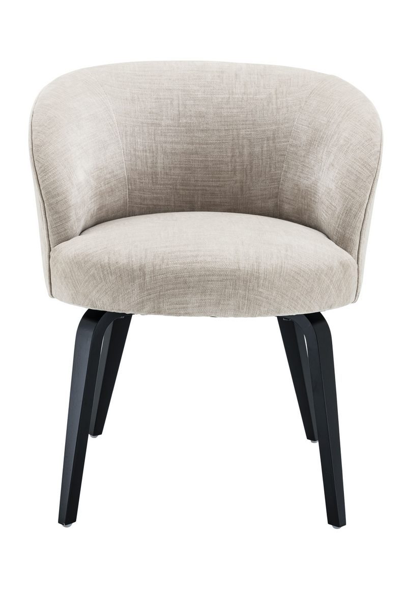 Chaise de salle à manger en tissu gris | Eichholtz Vichy | Meubleluxe.fr
