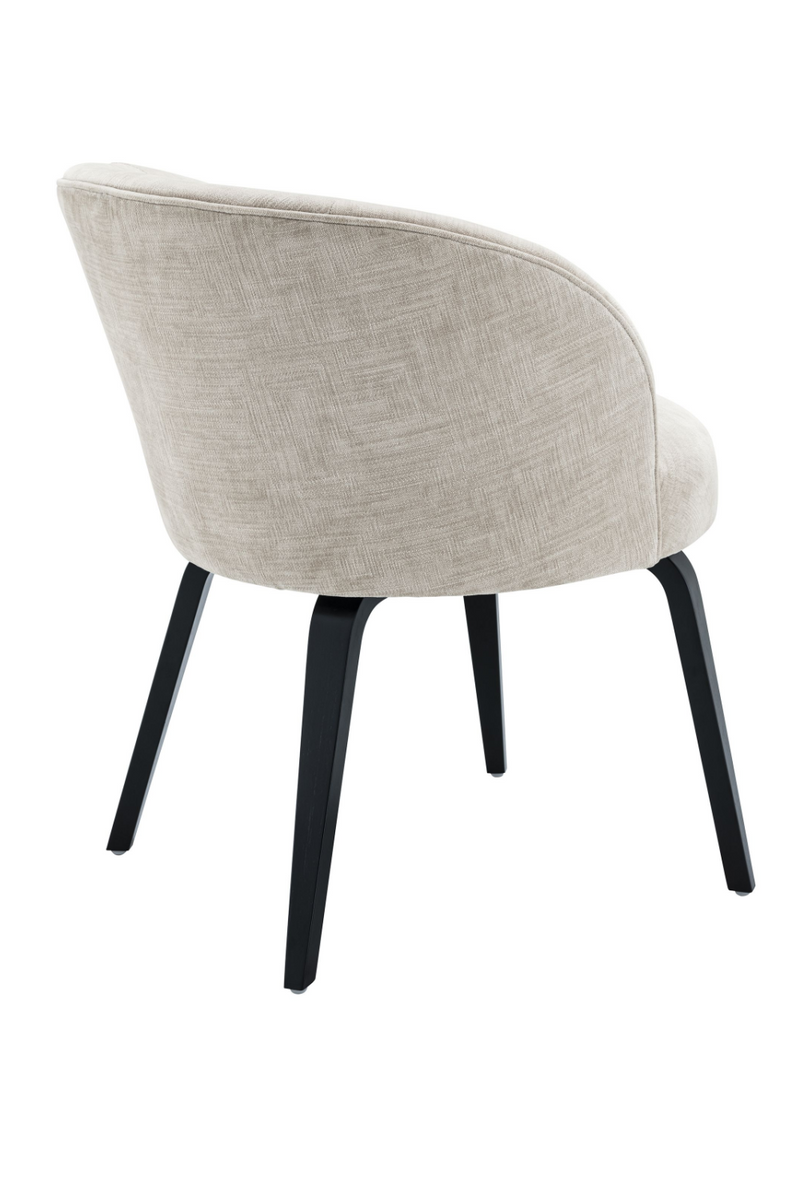 Chaise de salle à manger en tissu gris | Eichholtz Vichy | Meubleluxe.fr