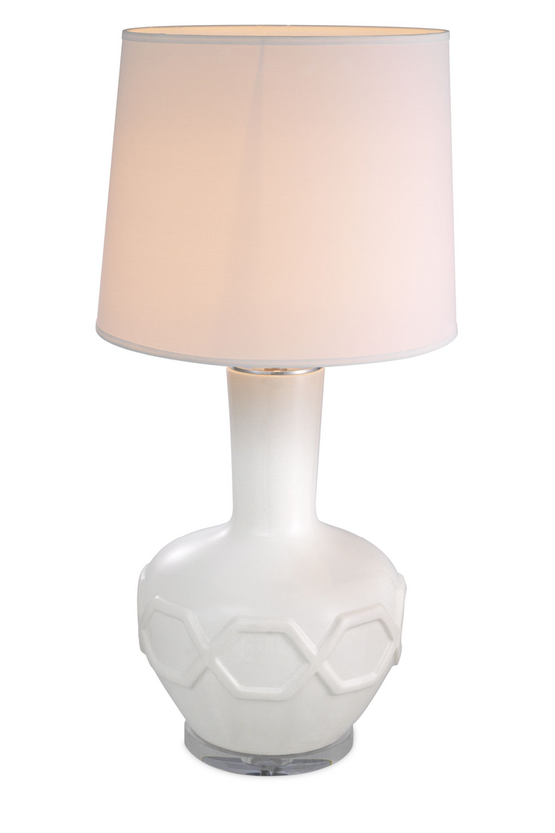 Lampe de table en porcelaine blanche | Eichholtz Lambert | Meubleluxe.fr