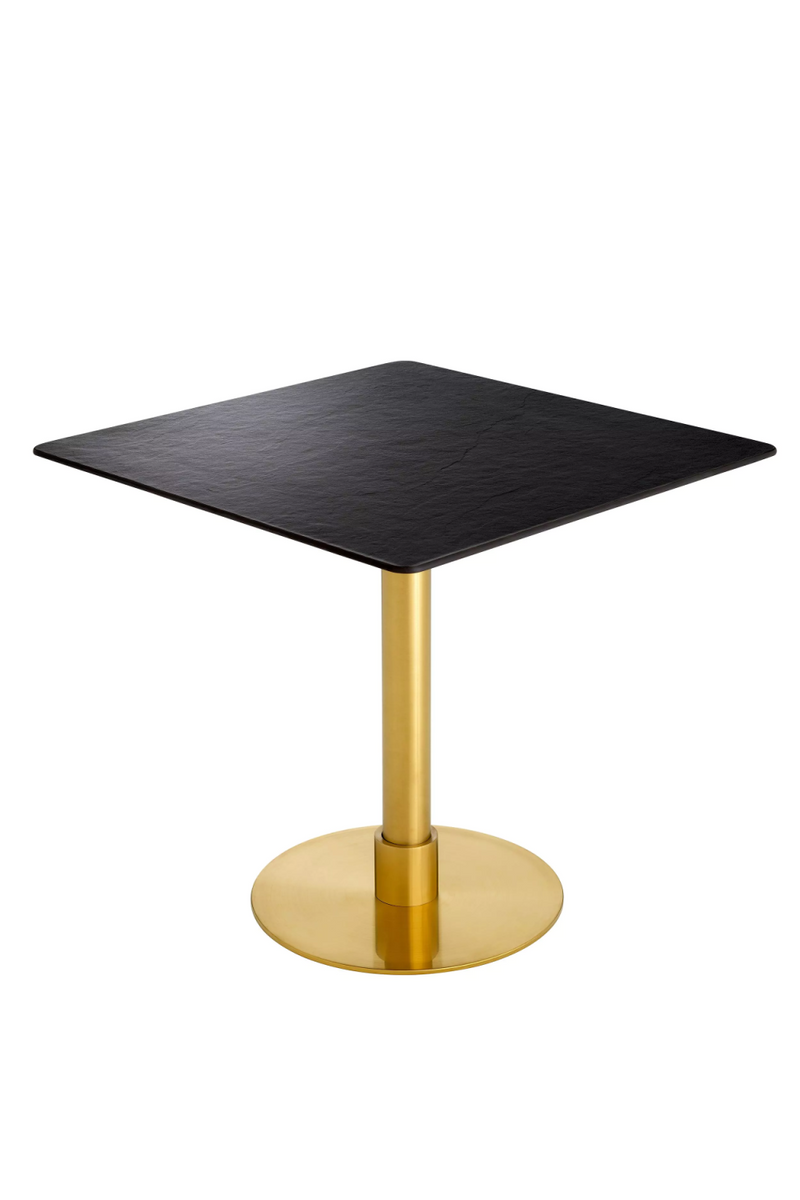Table de salle à manger carrée en céramique noir | Eichholtz Terzo | Meubleluxe.fr