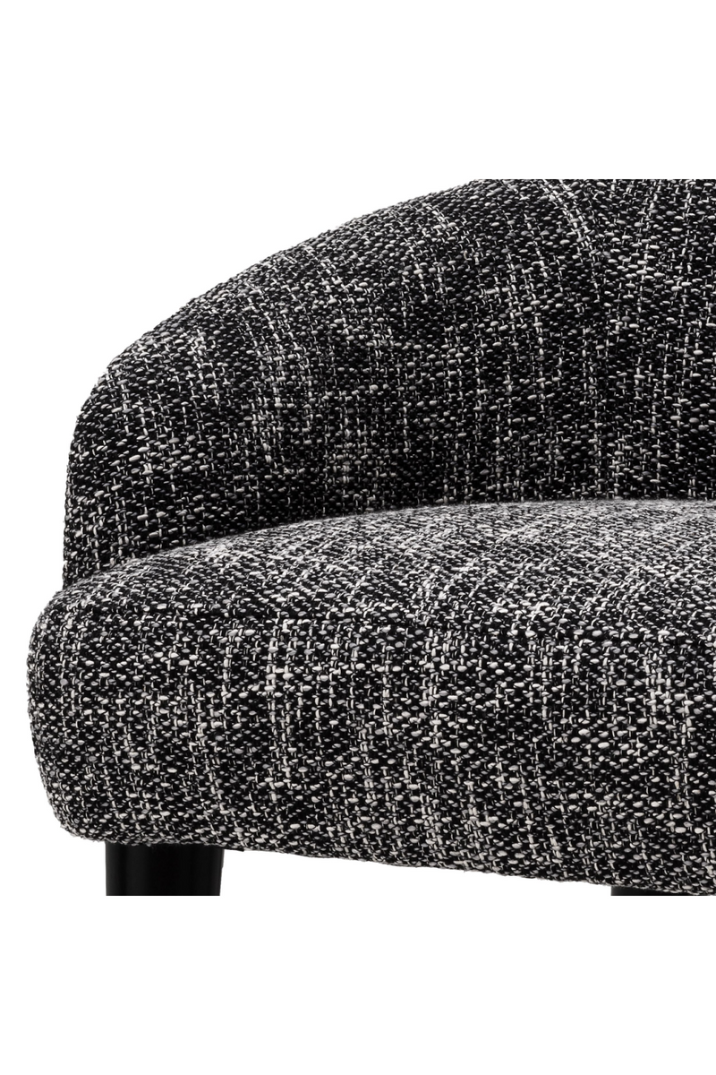 Chaise d'appoint Cambon noir | Eichholtz Rizzo | Meubleluxe.fr