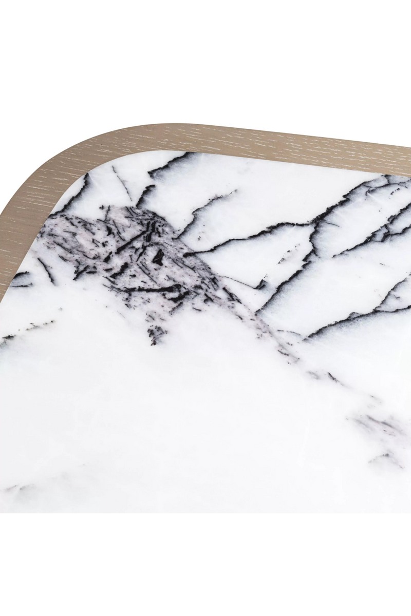 Table de chevet en chêne et en marbre | Eichholtz Cabana | Meubleluxe.fr