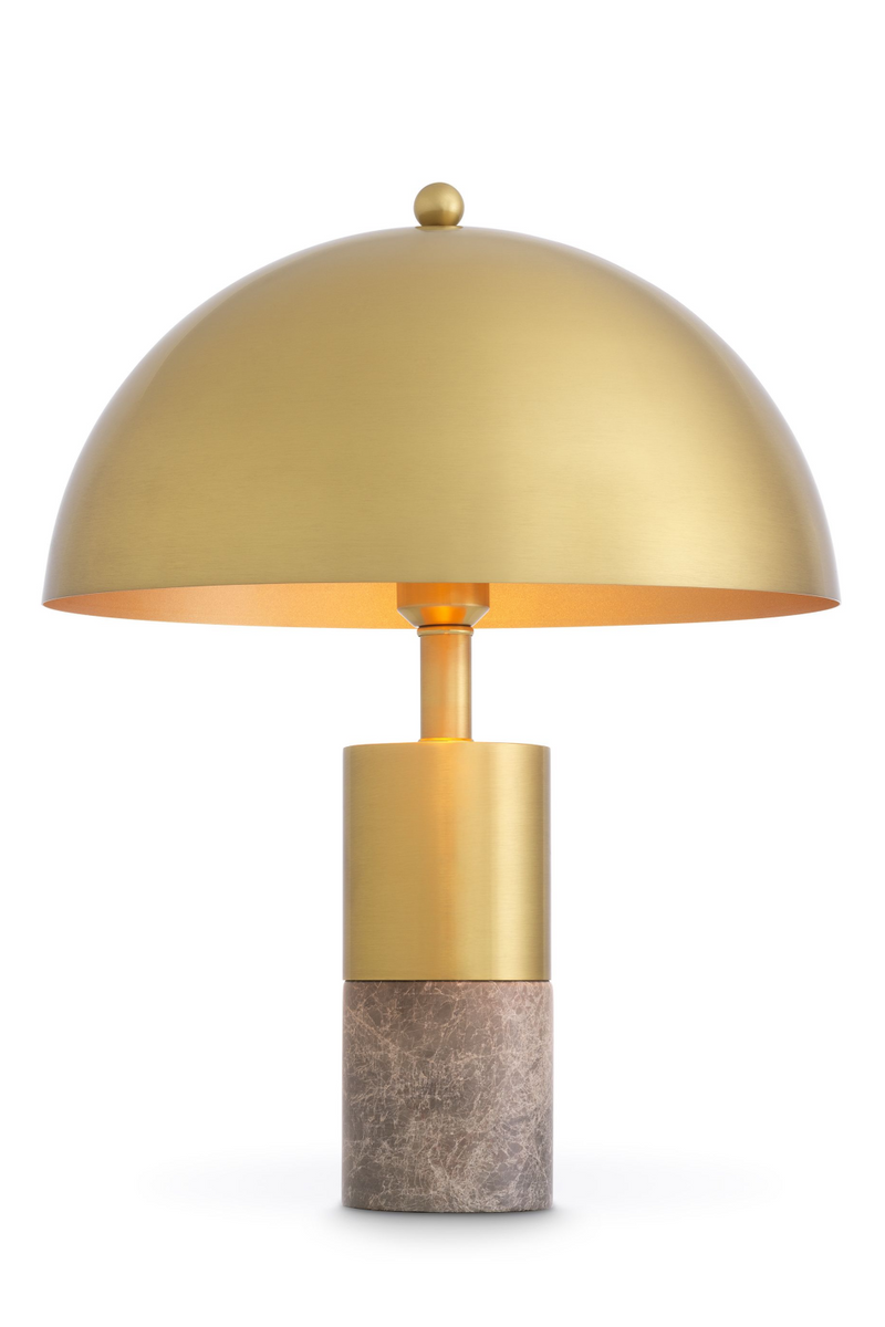 Lampe de table en laiton et marbre gris | Eichholtz Flair S | Meubleluxe.fr