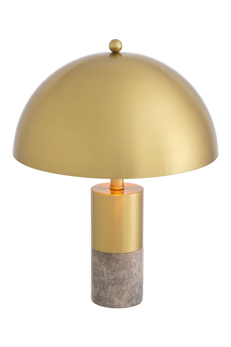Lampe de table en laiton et marbre gris | Eichholtz Flair M | Meubleluxe.fr