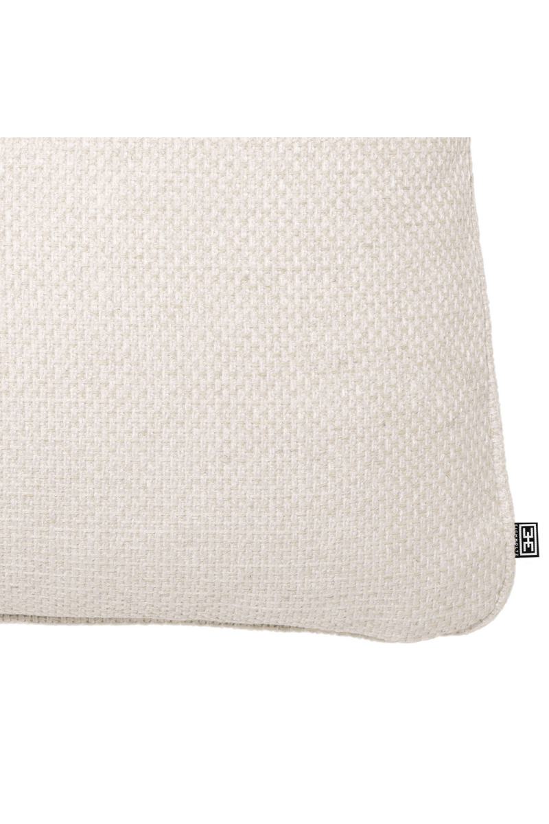 Coussin rectangulaire en tissu blanc | Eichholtz Pausa | Meubleluxe.fr