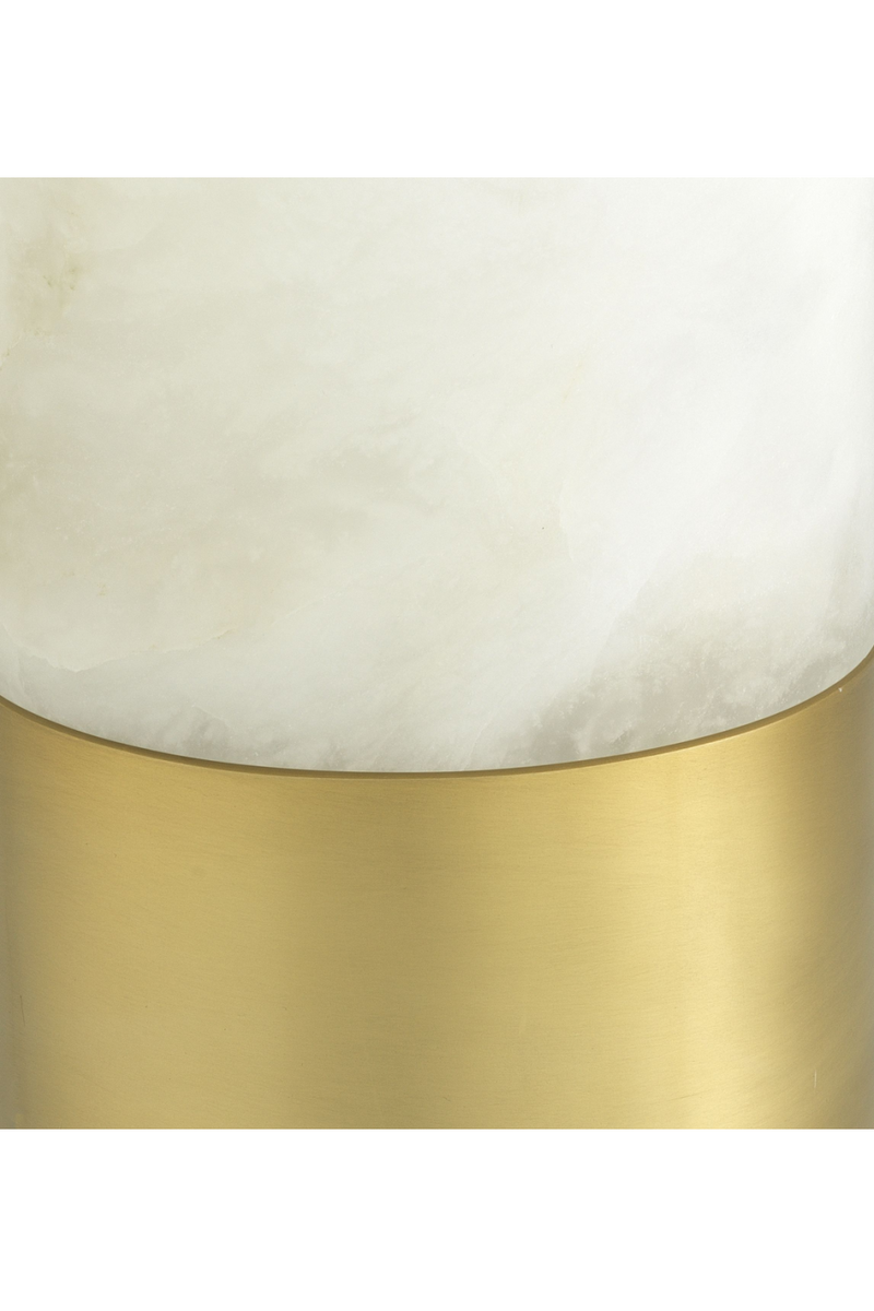 Lampe de table dorée en albâtre ø 15 cm | Eichholtz Mclean | Meubleluxe.fr
