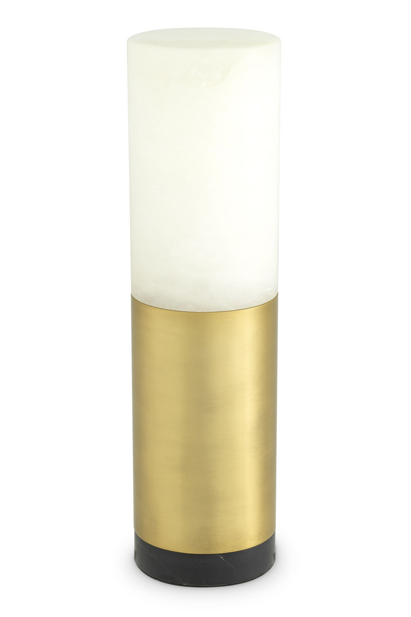 Lampe de table dorée en albâtre ø 11 cm | Eichholtz Mclean | Meubleluxe.fr