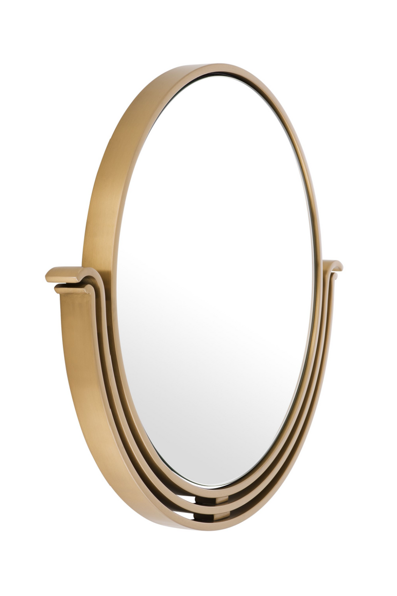 Miroir rond en laiton | Eichholtz Tombo | Meubleluxe.fr