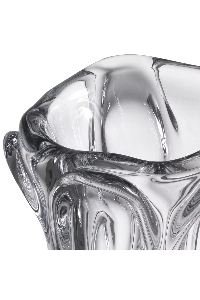 Vase transparent en verre soufflé | Eichholtz Aila L | Meubleluxe.fr