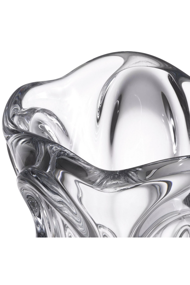 Vase transparent en verre soufflé | Eichholtz Aila S | Meubleluxe.fr