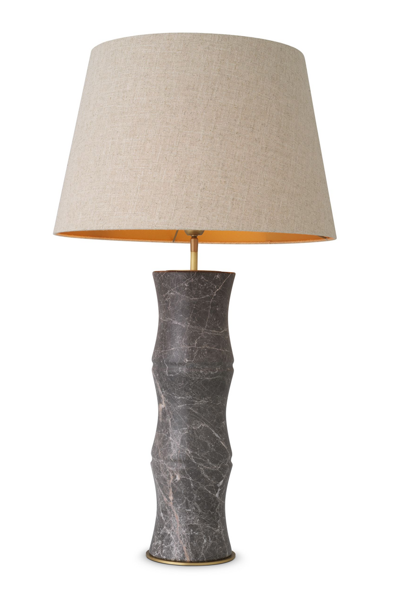 Lampe de table en marbre gris | Eichholtz Bonny | Meubleluxe.fr