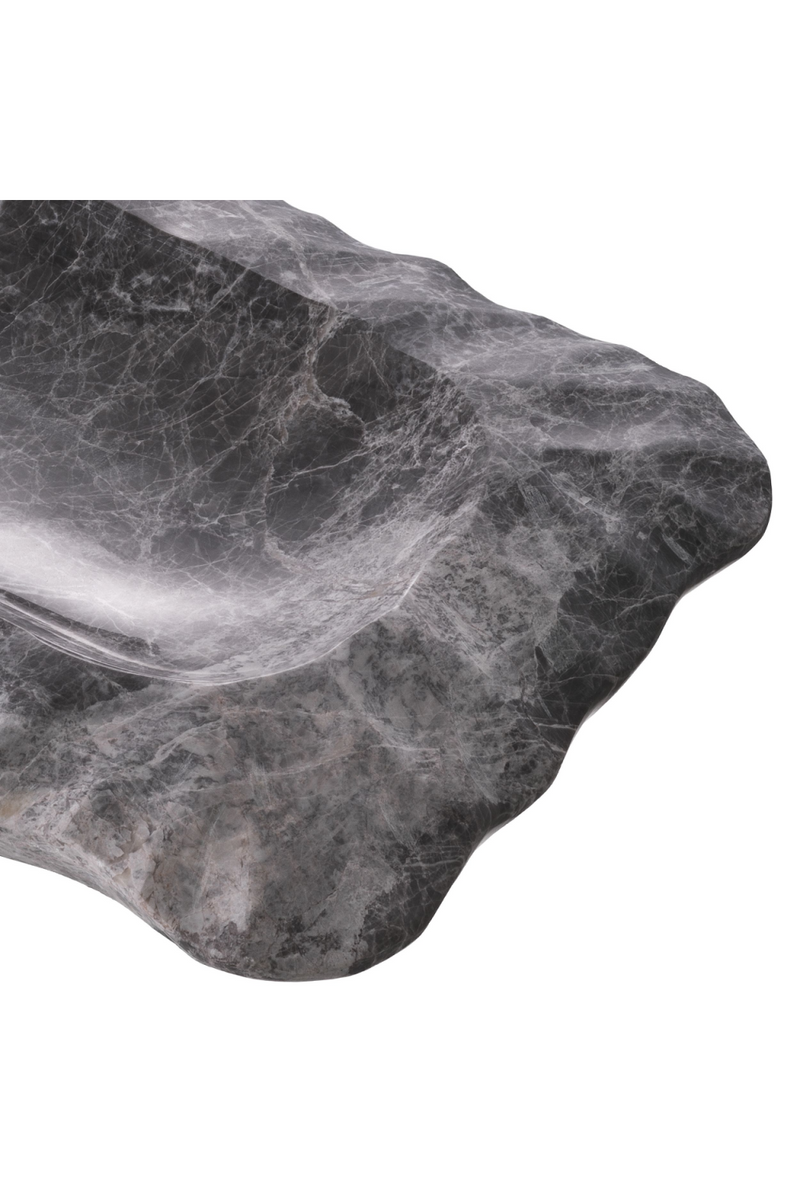 Plateau en marbre gris | Eichholtz Mauro | Meubleluxe.fr