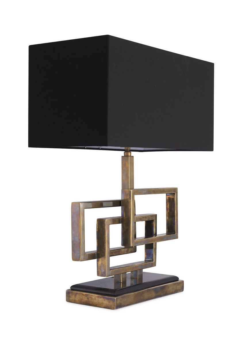 Lampe de table géométrique en laiton | Eichholtz Windolf | Meubleluxe.fr