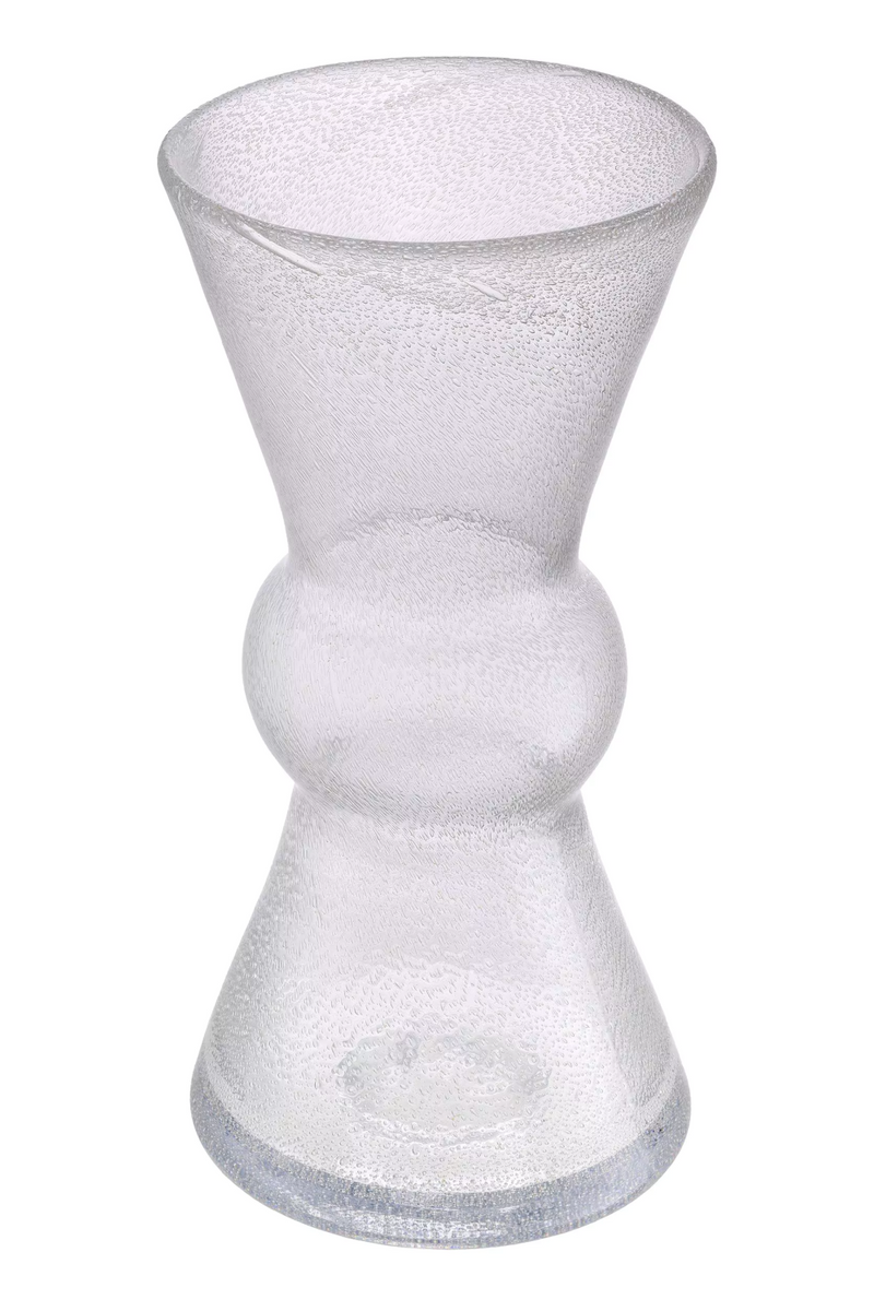 Vase en verre soufflé transparent | Eichholtz Axa | Meubleluxe.fr
