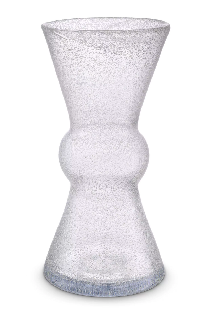 Vase en verre soufflé transparent | Eichholtz Axa | Meubleluxe.fr