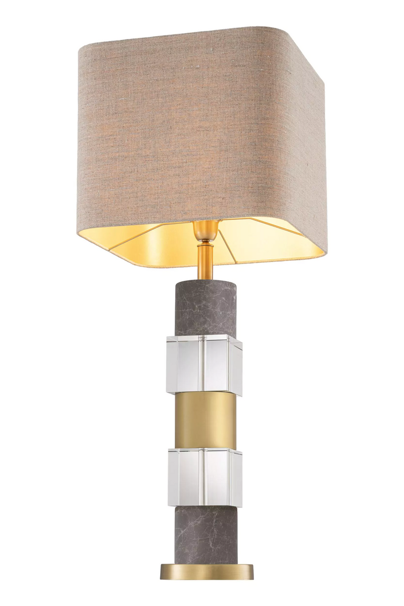 Lampe de table en marbre gris | Eichholtz Cullingham | Meubleluxe.fr