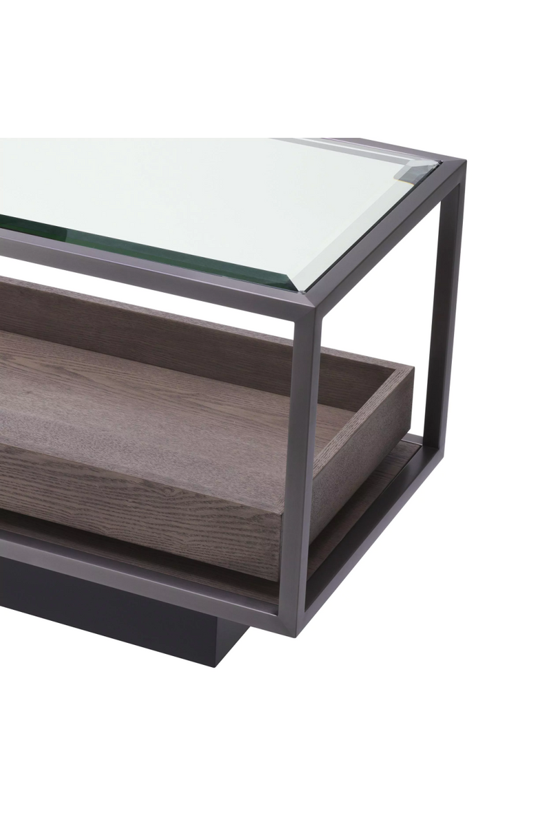 Table d'appoint en bronze et en verre | Eichholtz Roxton | Meubleluxe.fr