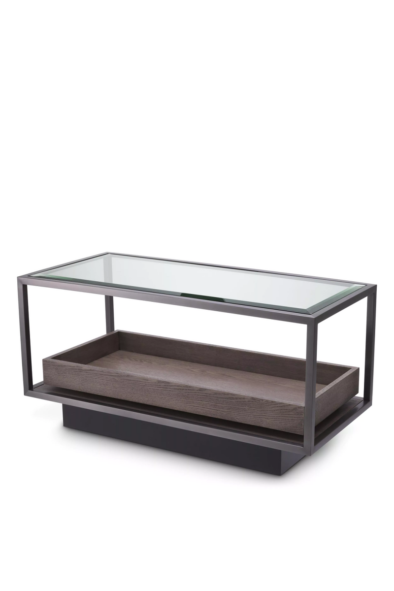 Table d'appoint en bronze et en verre | Eichholtz Roxton | Meubleluxe.fr