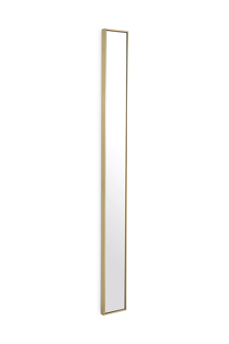 Miroir vertical en laiton brossé | Eichholtz Redondo | Meubleluxe.fr