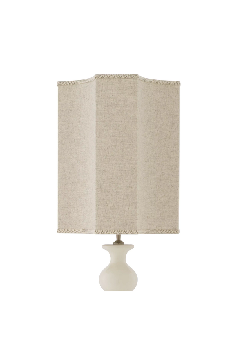 Lampe de table en céramique blanche | Eichholtz Mabel | Meubleluxe.fr