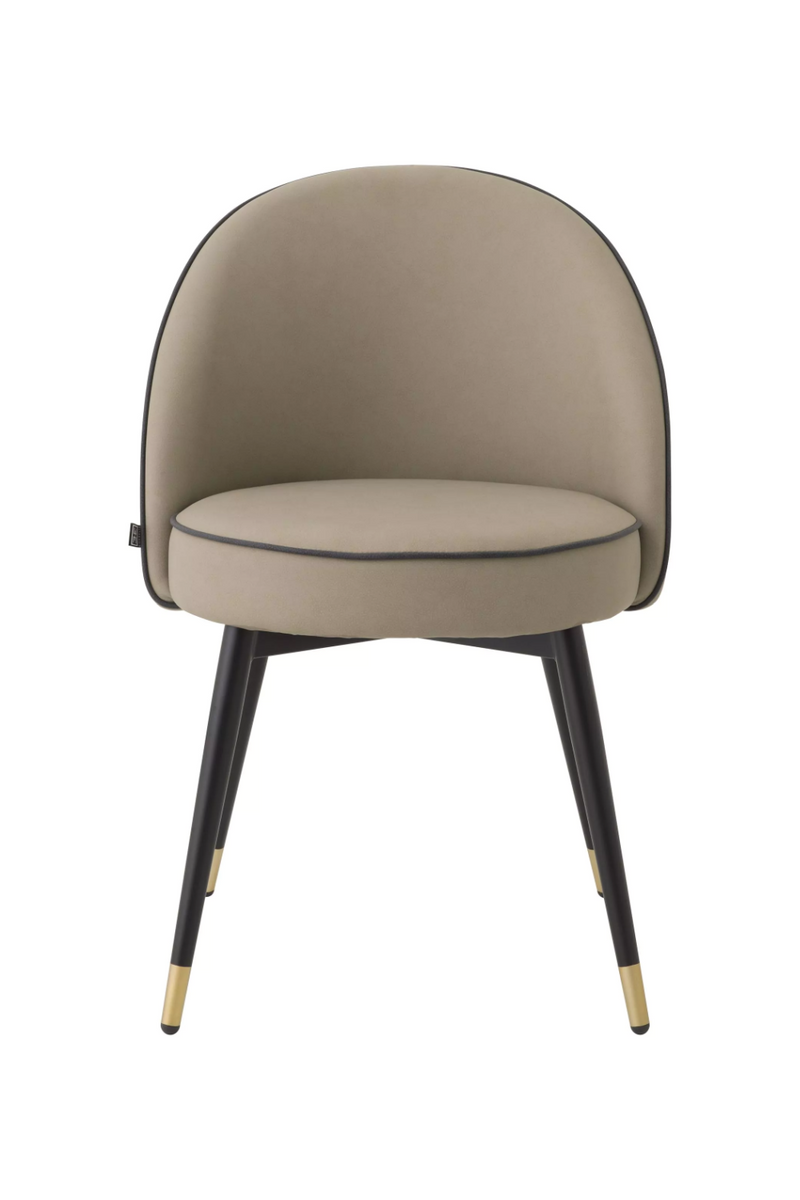 Chaise de salle à manger en cuir beige (lot de 2) | Eichholtz Cooper | Meubleluxe.fr
