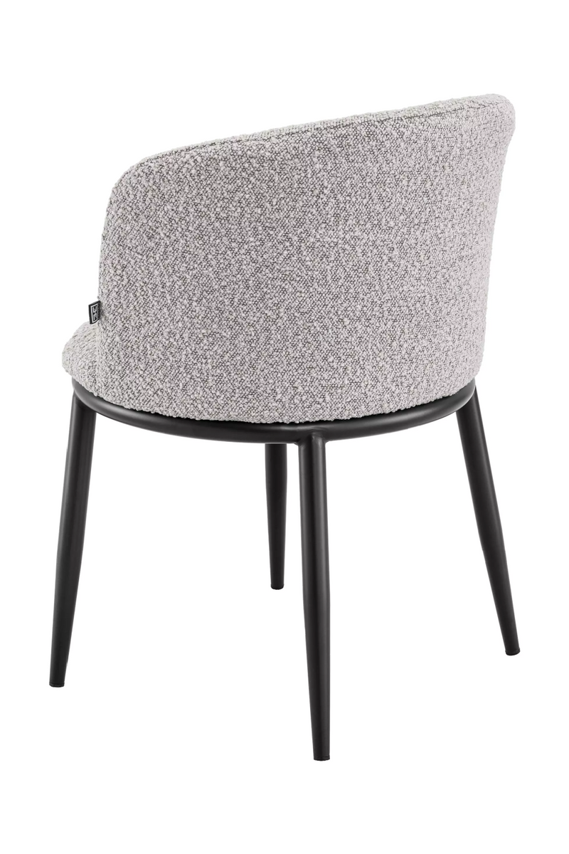 Chaise de salle à manger bouclé gris (lot de 2) | Eichholtz Filmore | Meubleluxe.fr