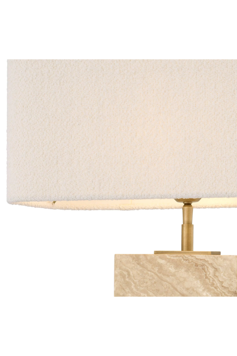 Lampe de table en travertin | Eichholtz Sebago | Meubleluxe.fr