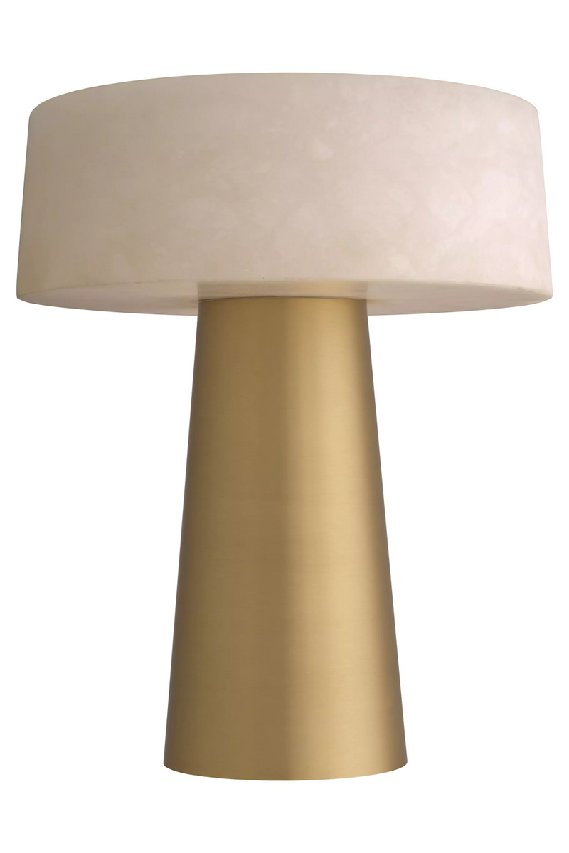 Lampe de table en laiton vieilli et albâtre | Eichholtz Cinco 