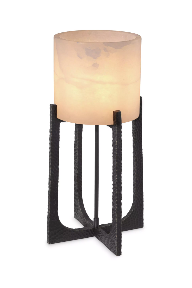 Lampe de table en albâtre et bronze | Eichholtz Fraser S | Meubleluxe.fr