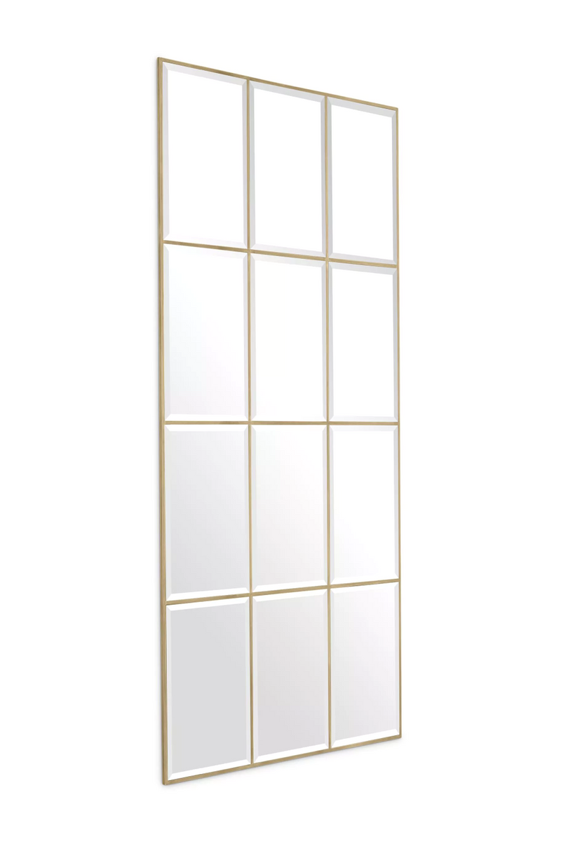 Miroir rectangulaire doré et verre biseauté | Eichholtz Kravis | Meubleluxe.fr