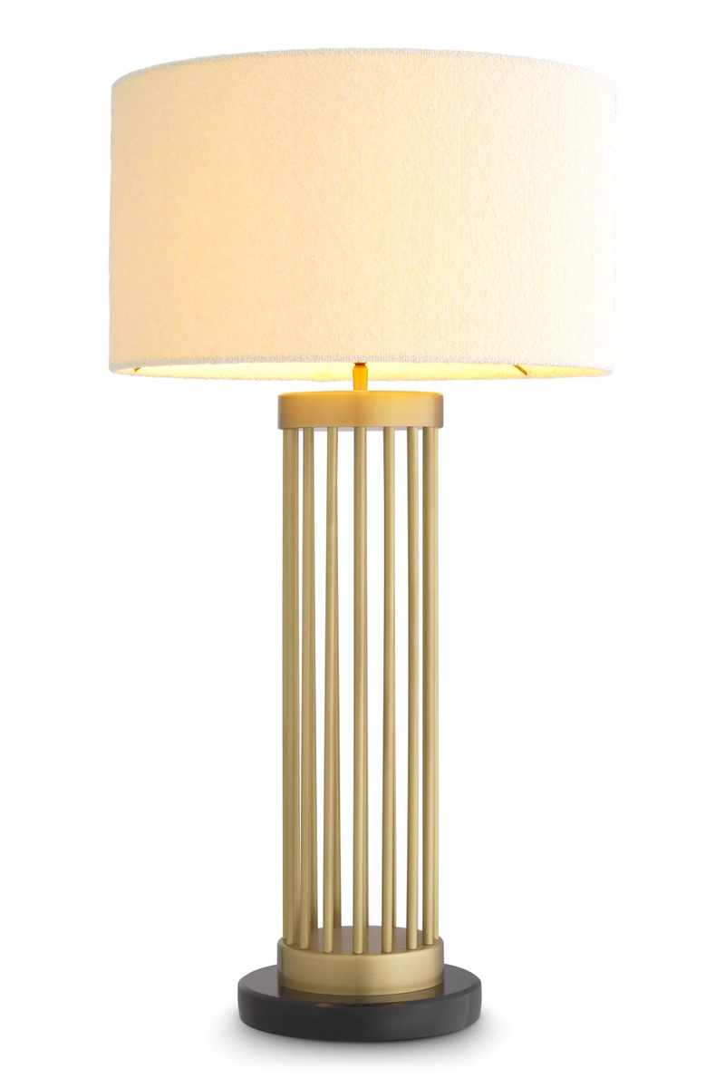 Lampe de table en laiton et marbre | Eichholtz Condo | Meubleluxe.fr