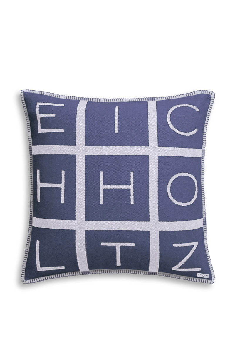 Coussin décoratif bleu en laine | Eichholtz Zera S | Meubleluxe.fr