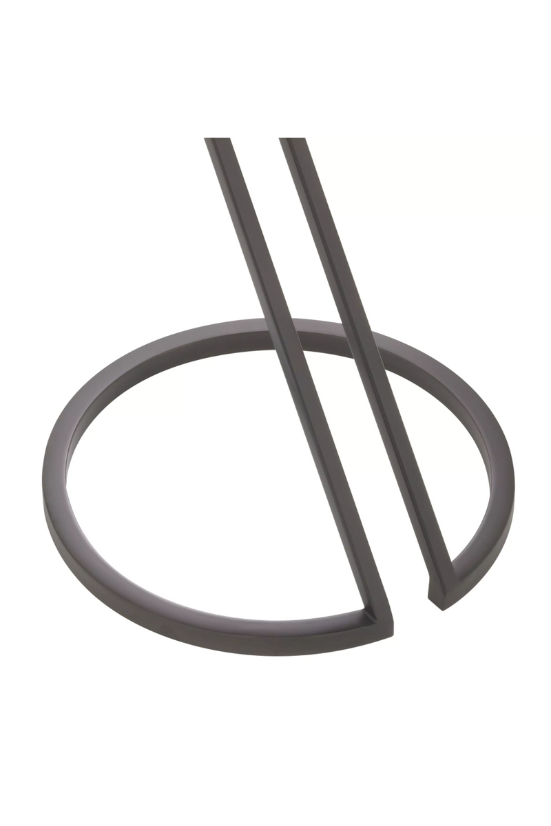 Table d'appoint en bronze et verre fumé | Eichholtz Falcone | Meubleluxe.fr