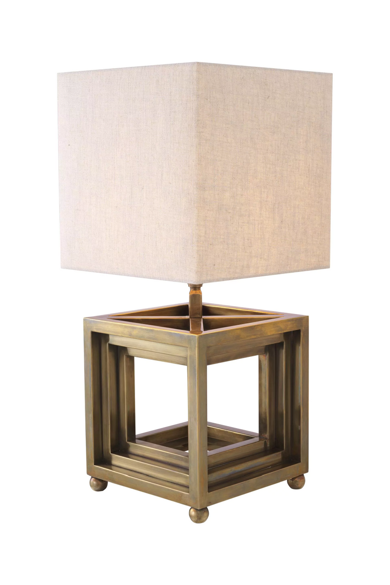 Lampe de table en laiton vieilli | Eichholtz Bellagio | Meubleluxe.fr