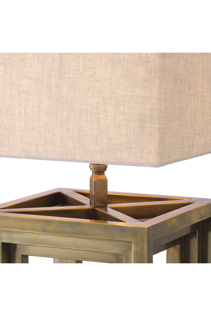 Lampe de table en laiton vieilli | Eichholtz Bellagio | Meubleluxe.fr