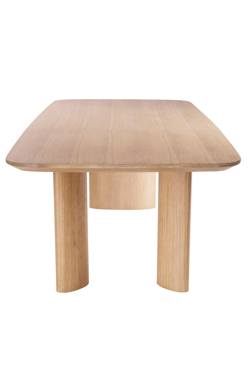 Table de salle à manger en chêne naturel | Eichholtz Harmonie S | Meubleluxe.fr