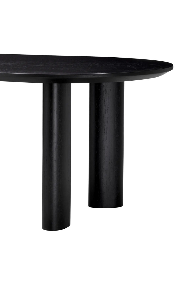 Table de salle à manger en bois noir | Eichholtz Mogador S | Meubleluxe.fr