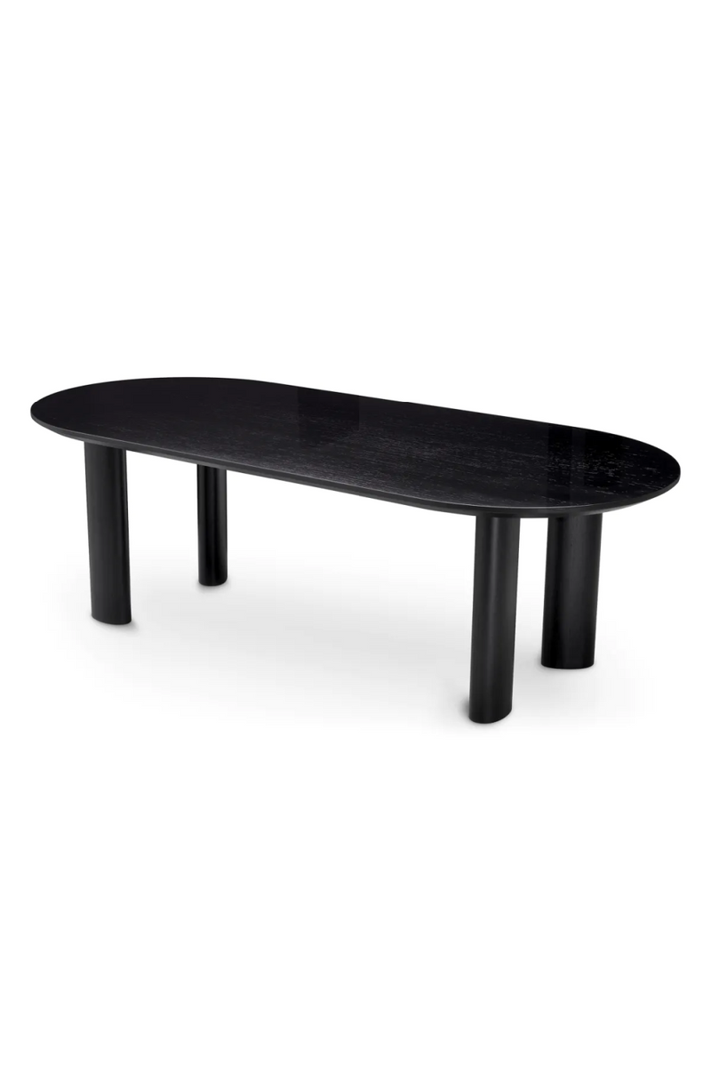 Table de salle à manger en bois noir | Eichholtz Mogador S | Meubleluxe.fr
