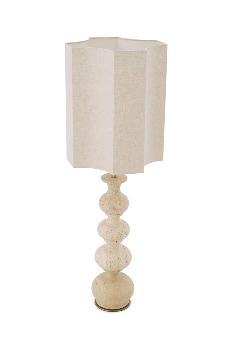 Lampe de table en travertin et laiton | | Eichholtz Mabel | Meubleluxe.fr