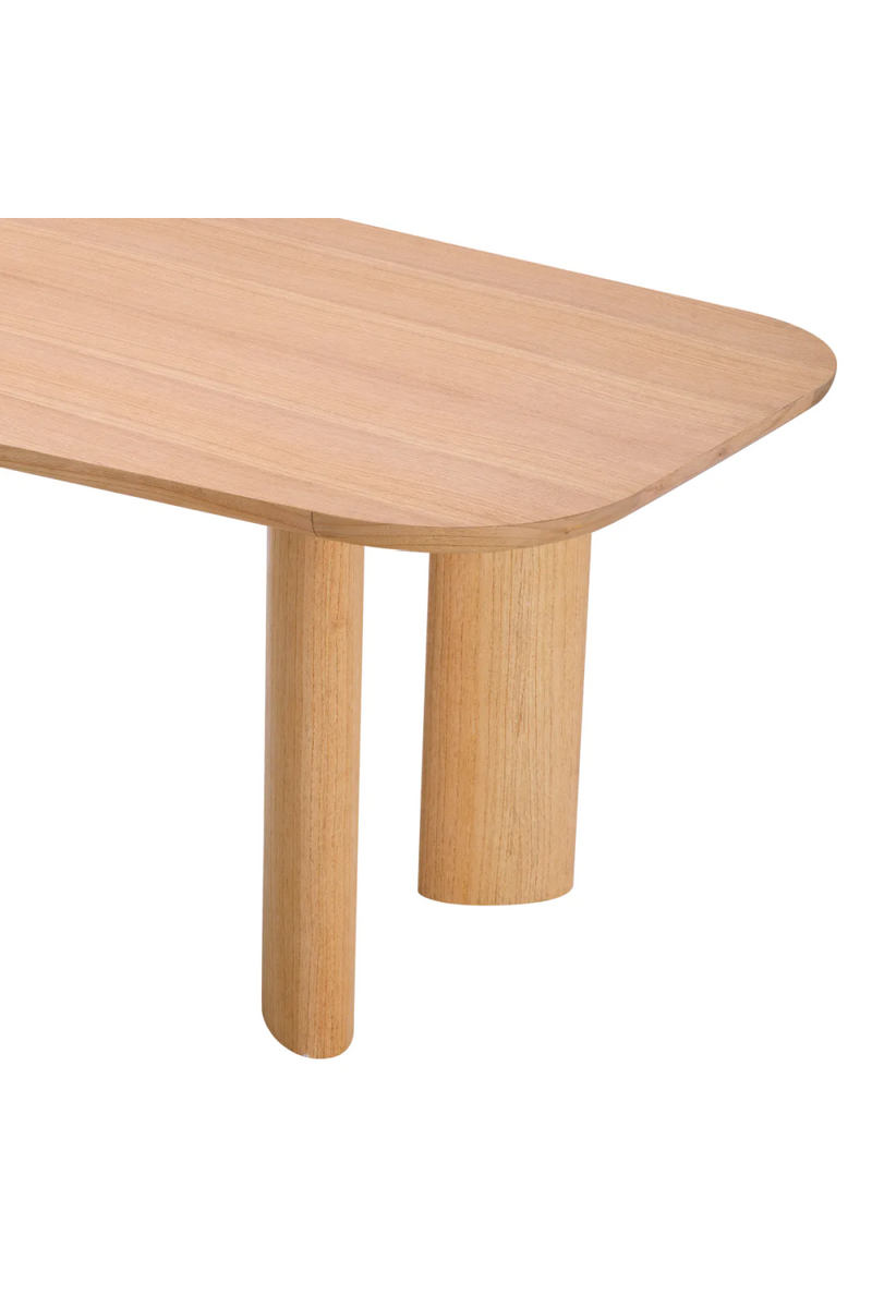 Table de salle à manger en chêne clair naturel | Eichholtz Flemings | Meubleluxe.fr
