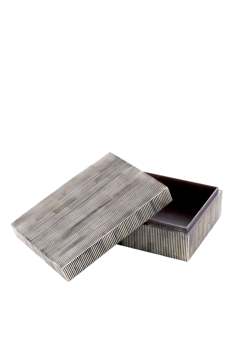 Boîte décorative en bois gris | Eichholtz Lucille S | Meubleluxe.fr