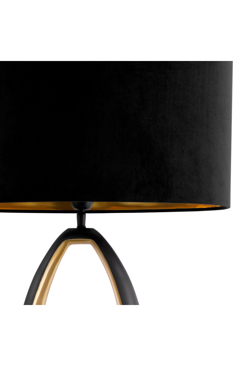 Lampe de table noire et dorée | Eichholtz Volo | Meubleluxe.fr