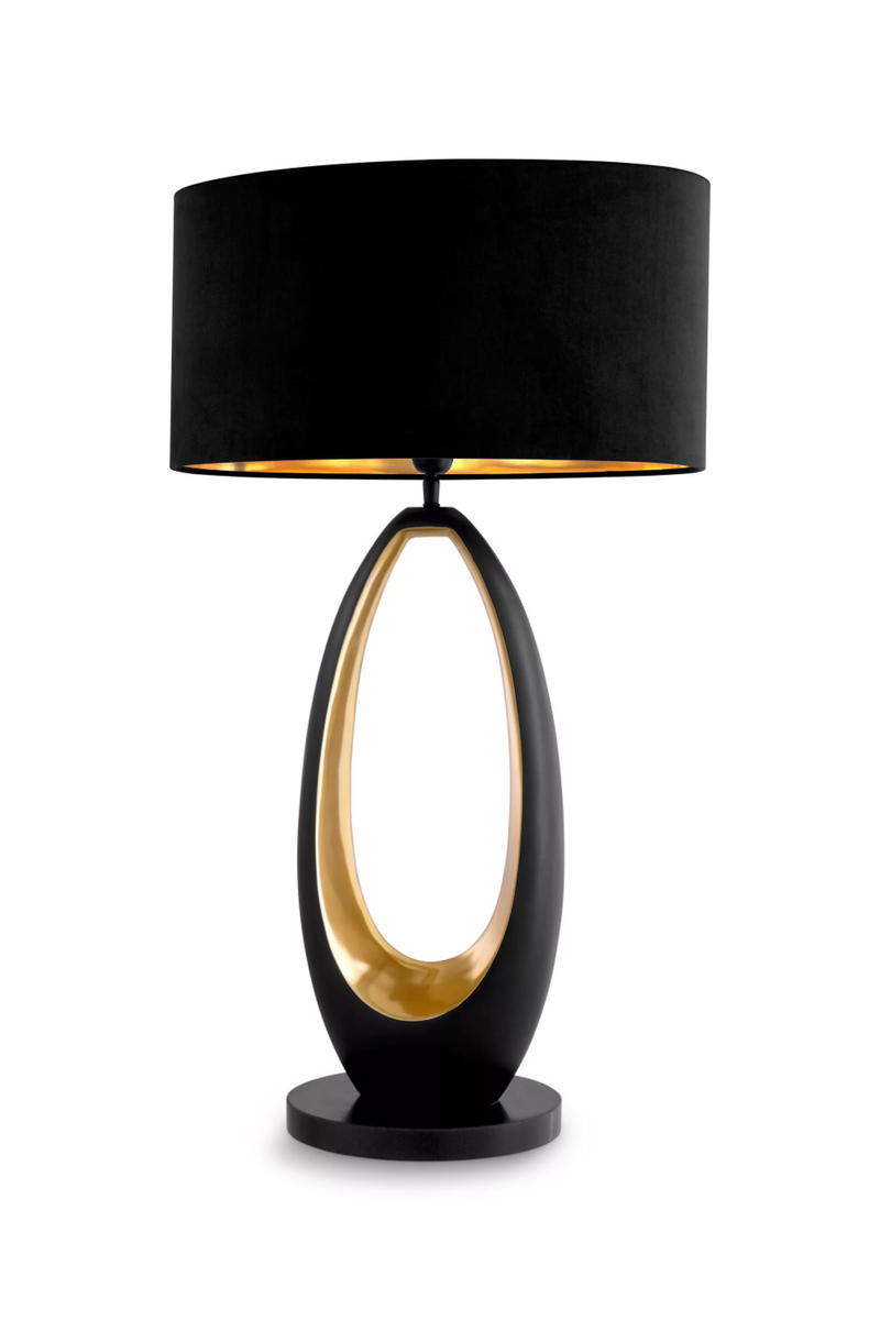 Lampe de table noire et dorée | Eichholtz Volo | Meubleluxe.fr